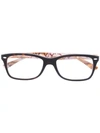 Ray Ban Tortoiseshell Wayfarer Glasses In Black