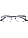 Ray Ban Square Glasses In Black