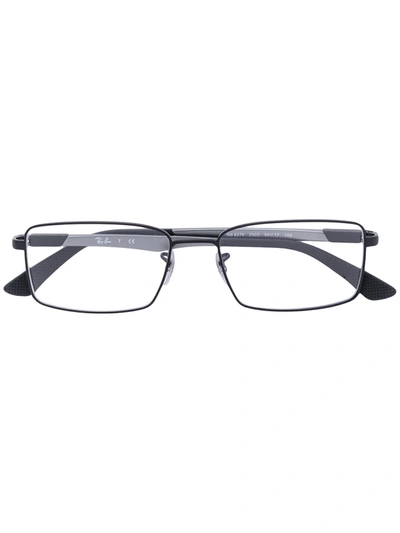 Ray Ban Square Glasses In Black