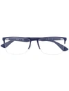 Ray Ban Square Frame Glasses In Blue