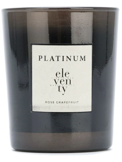 Eleventy Rose Grapefruit Scented Candle (430g) In Black