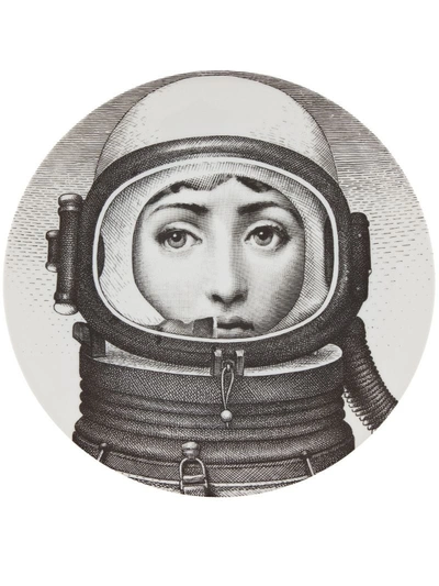 Fornasetti Printed Plate In White