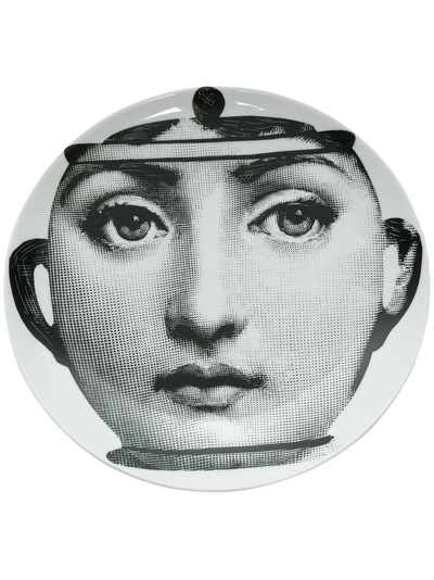 Fornasetti 人脸水壶印花托盘 In White