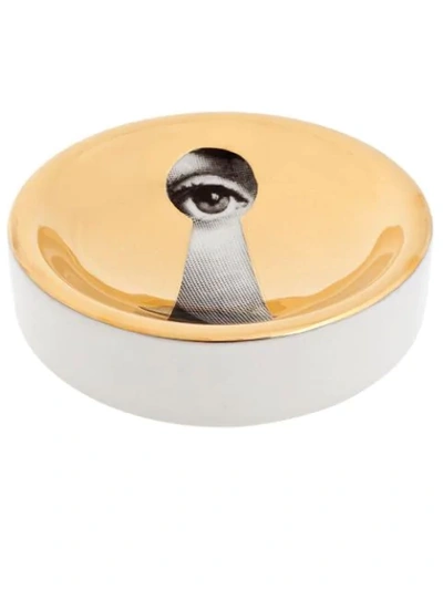 Fornasetti Keyhole Dish In Metallic