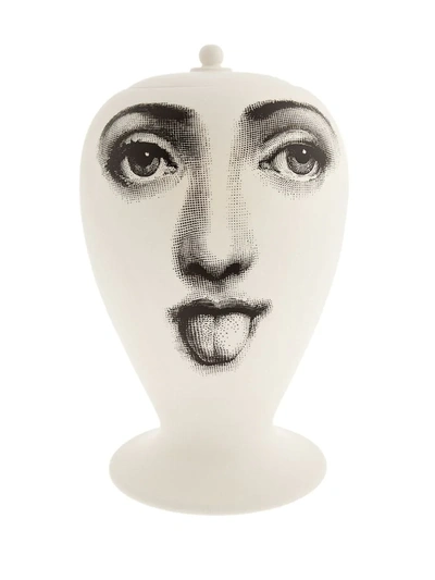 Fornasetti Bitossi Jar In White