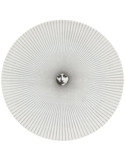 Fornasetti Printed Plate In White