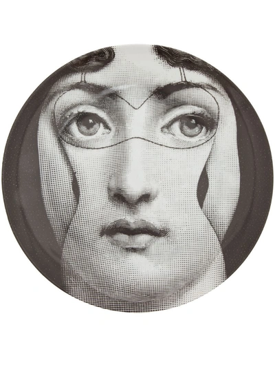 Fornasetti Wall Plate No. 138 In Black