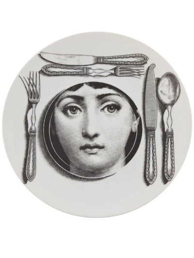 Fornasetti Plate In White