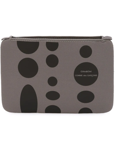 Comme Des Garçons X Côte&ciel Polka Dot Ipad Case In Grey