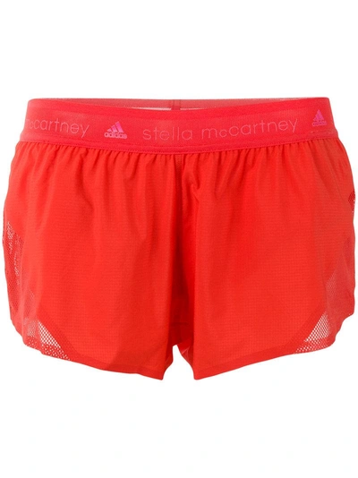 Adidas By Stella Mccartney Run Adizero Shorts In Red