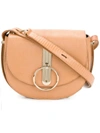 Nina Ricci Compas Saddle Crossbody Bag In Nude/neutrals