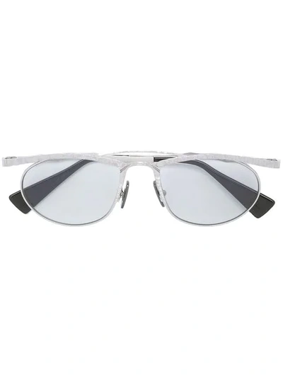 Kuboraum Round Frame Sunglasses In Metallic