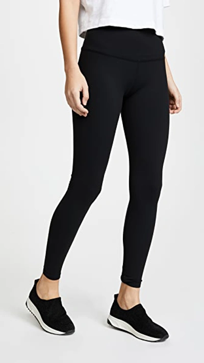 Beyond Yoga Spacedye Vitality Colorblock High Waisted Midi Legging in  Darkest Night & Caramel Toffee Block