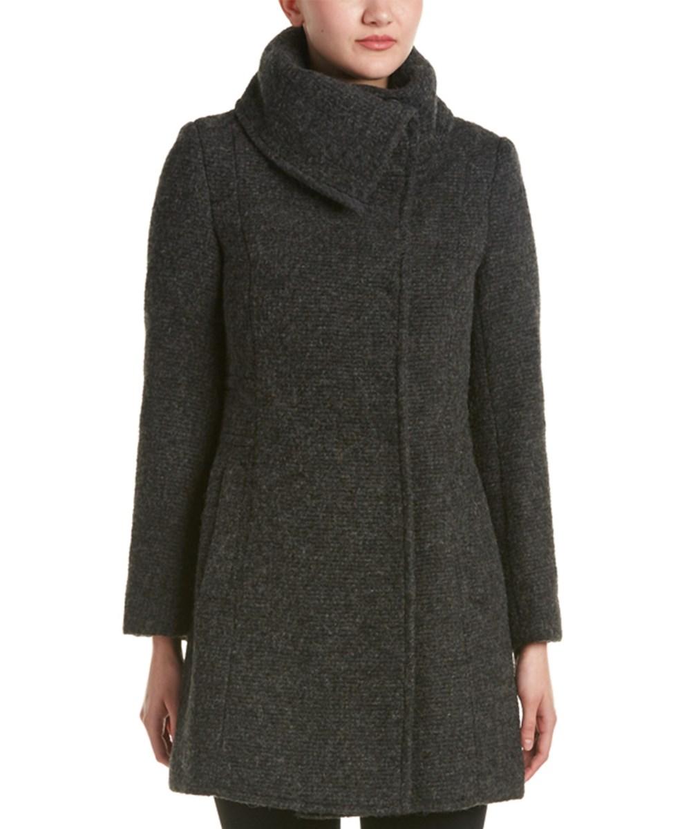 Cole Haan Signature Wool-blend Coat In Grey | ModeSens