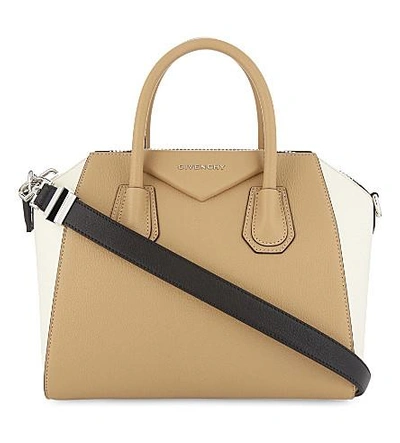 Givenchy Antigona Leather Tote In Light Beige