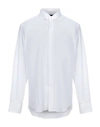 Tru Trussardi Solid Color Shirt In White