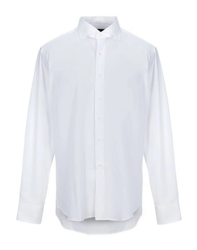 Tru Trussardi Solid Color Shirt In White