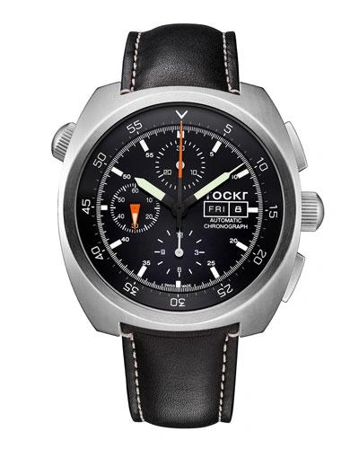 Tockr Watches Air Defender Chronograph Watch, Black