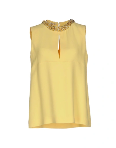 Miu Miu Top In Yellow