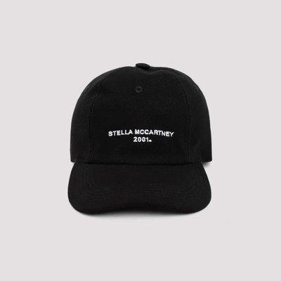 Stella Mccartney 2001 Logo-embroidered Cotton-blend Baseball Cap In Black
