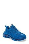 Balenciaga Triple S Clear Sole Sneaker In Blue