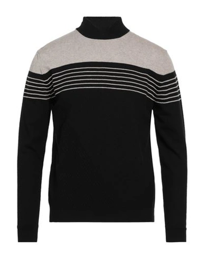 Alpha Studio Turtlenecks In Black