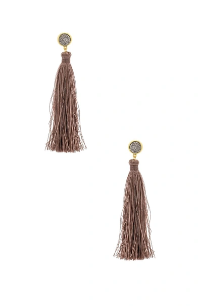 Gorjana Astoria Tassel Earrings In Metallic Gold