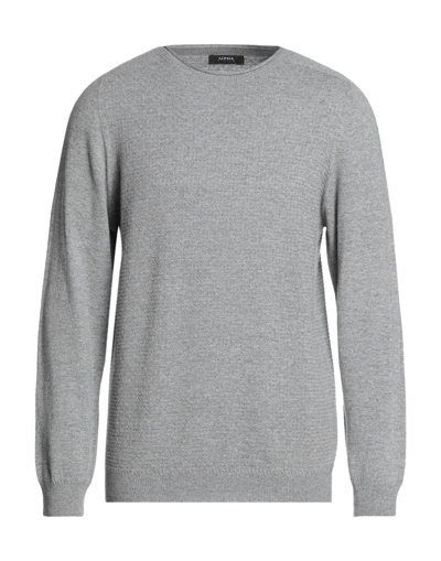 Alpha Studio Sweaters In Grey