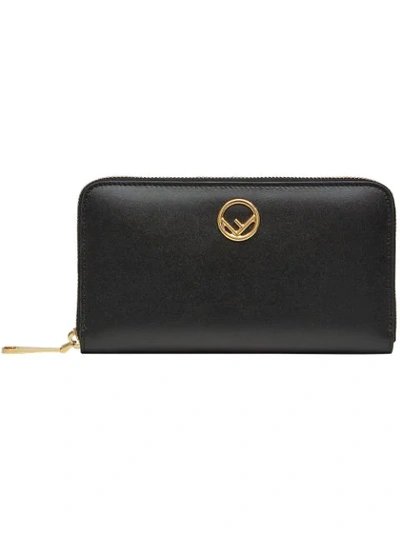 Fendi Zip-around Wallet In Black