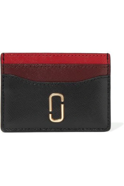 Marc Jacobs Textured-leather Cardholder In Black