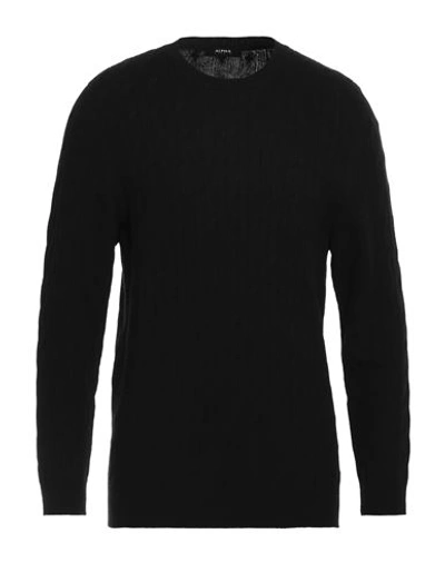 Alpha Studio Sweaters In Black