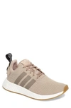 Adidas Originals Nmd-r2 Knit Sneaker In Trace Khaki/ Brown/ Core Black