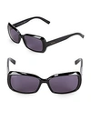 Gucci 56mm Square Sunglasses In Shiny Black