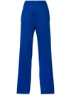 Givenchy Logo Bands Neoprene Jersey Track Pants In Blue