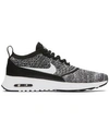 Nike Women's Air Max Thea Ultra Flyknit Running Sneakers From Finish Line In Black/white