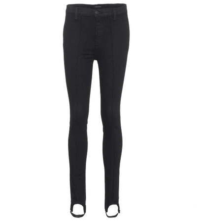 J Brand Maria Stirrup Skinny Jeans In Black