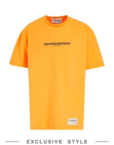 The Giving Movement X Yoox T-shirts In Orange