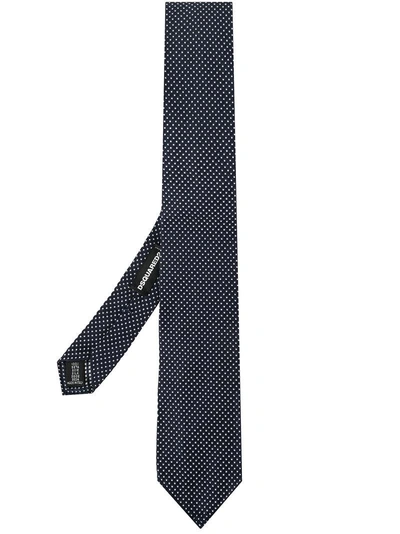 Dsquared2 Dotted Tie In Blue