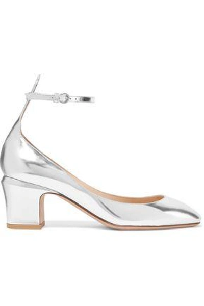 Valentino Woman Tango Mirrored-leather Pumps Silver