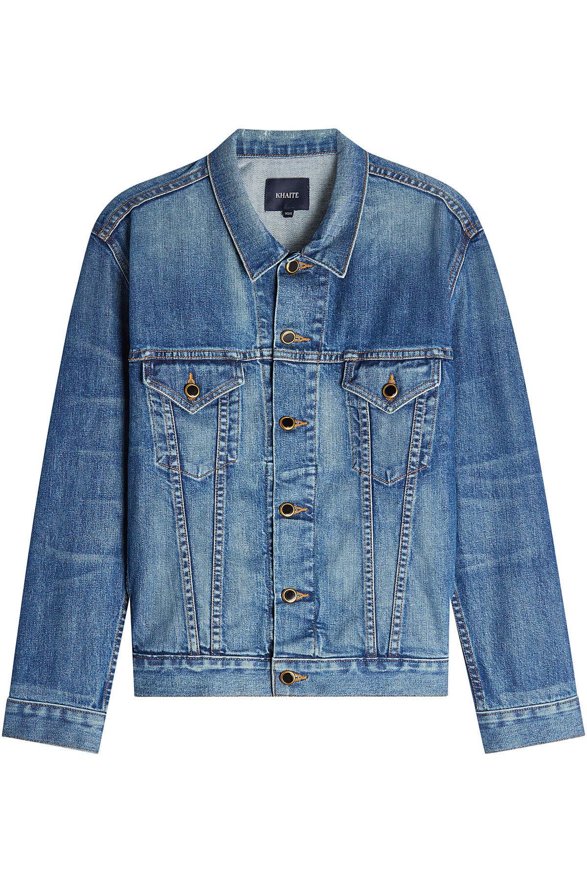 Khaite Cate Oversized Denim Jacket In Blue | ModeSens