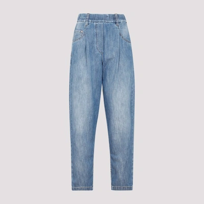 Brunello Cucinelli Jeans In Light Blue