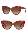 Ray Ban 51mm Tortoise Sunglasses In Tortoise Red