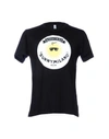 Moschino Swim T-shirts In Black