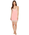 Natori Enchant Lace Trim Chemise In Pink Cantalope