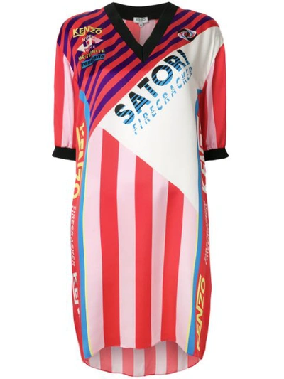 kenzo silk dress Kenzo Pre-Owned polka-dot Silk Dress | Pink