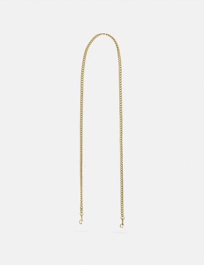 Coach Dinky Chain Strap In Light Gold