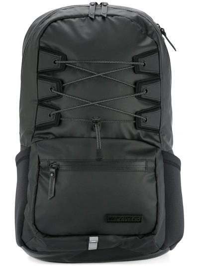 Makavelic Ludus Spider Logo Backpack In Black