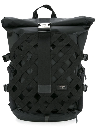 Makavelic Fearless Rolltop Backpack In Black