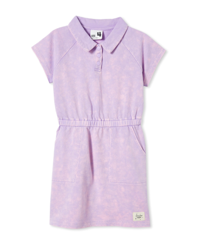 Cotton On Toddler Girls Rachel Short Sleeve Dress In Lilac Drop Wash