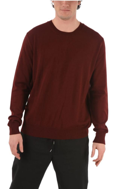 Oamc Whistler Crewneck Sweater In Red